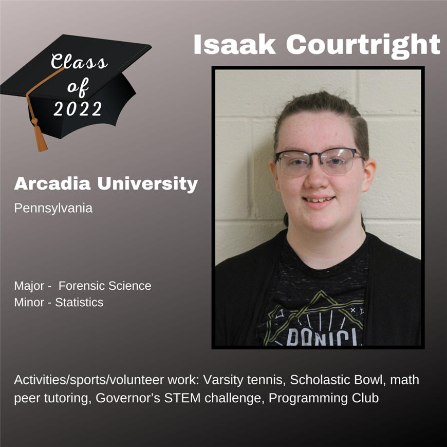 Top 25 Grad, Isaak Courtright